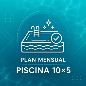 Plan mensual de mantención de piscina 10×5 en Santiago