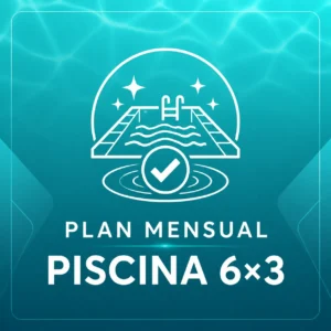 Plan mensual de mantención de piscina 6×3 en Santiago