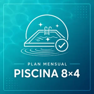 Plan mensual de mantención de piscina 8×4 en Santiago